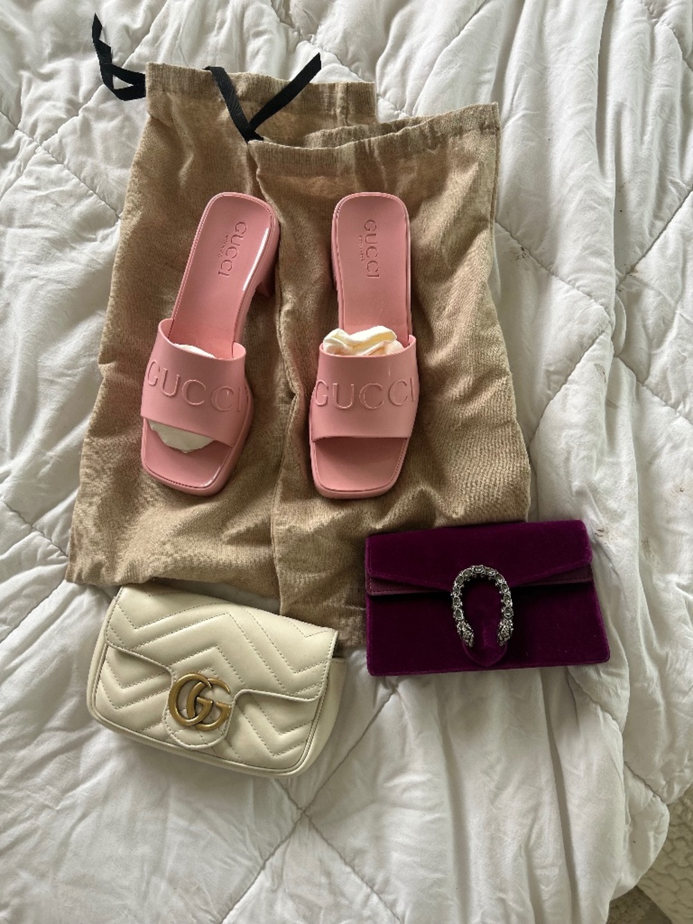 Gucci purse and heel bundle
